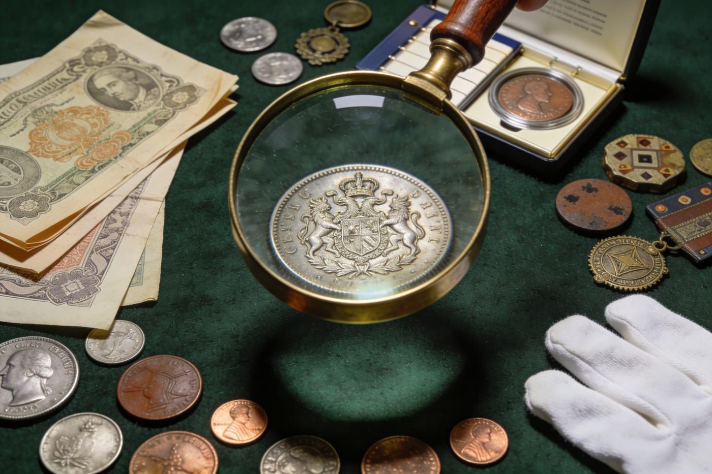 L'art de la numismatique — pièces de monnaie anciennes