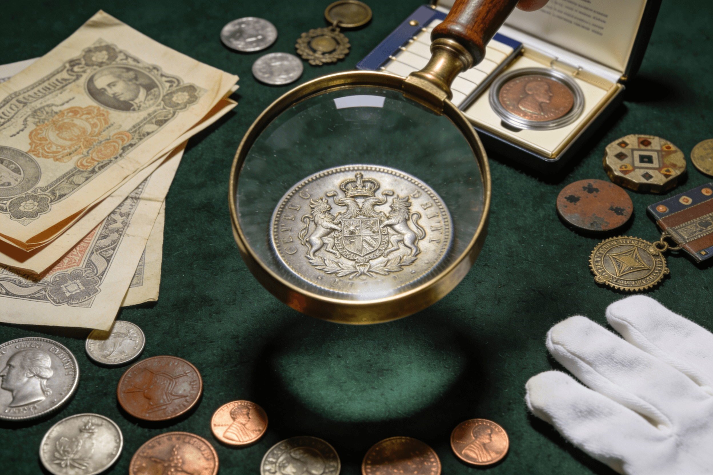 L'art de la numismatique — pièces de monnaie anciennes